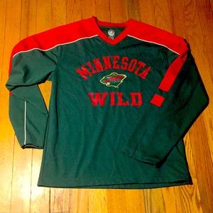 Youth MN Wild Long Sleeve Shirt